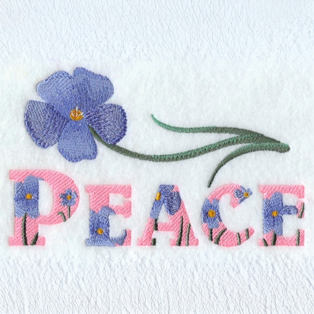 Peace Grace Prayer Precious Garden Bright Jesus Savior Faith Beauty _ Machine Embroidery Design