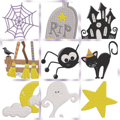 Halloween _ Machine Embroidery Design