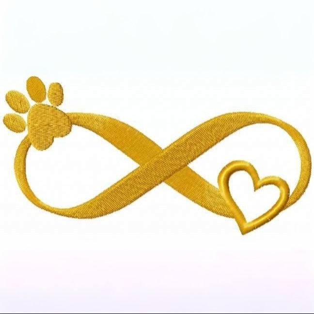 Infinity dog love _ Machine Embroidery Design