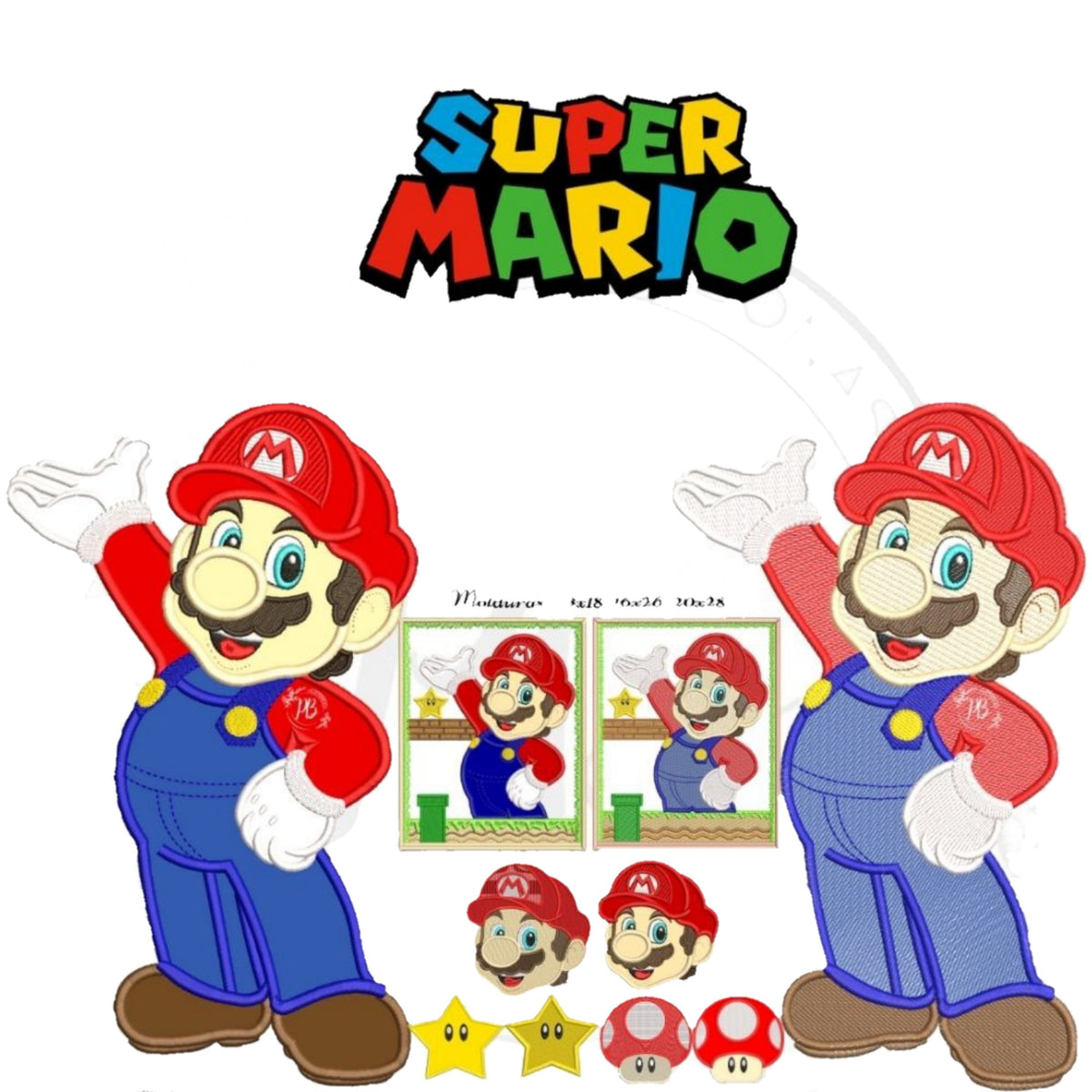 Super Mario _ Machine Embroidery Design