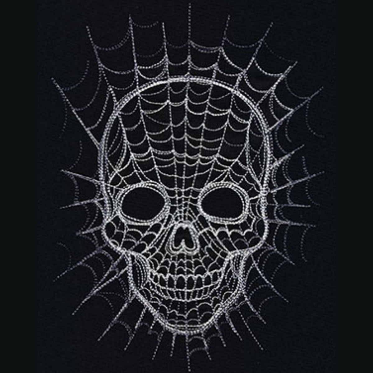 Spider Web _ Skull _ Machine Embroidery Design