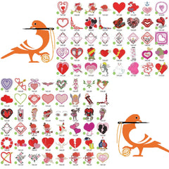 Pack love +80 Machine Embroidery Design