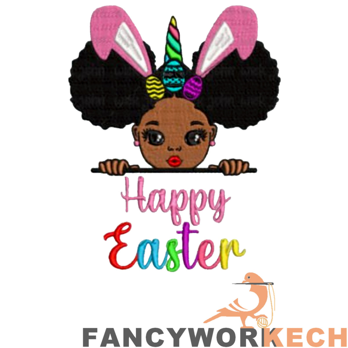 Happy Easter _ Embroidery Design