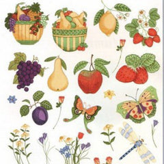 Butterfly _ Flowers _ Fruits and Vegetables _ Machine Embroidery Design