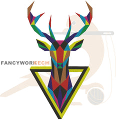 Antelope _ Machine Embroidery Design