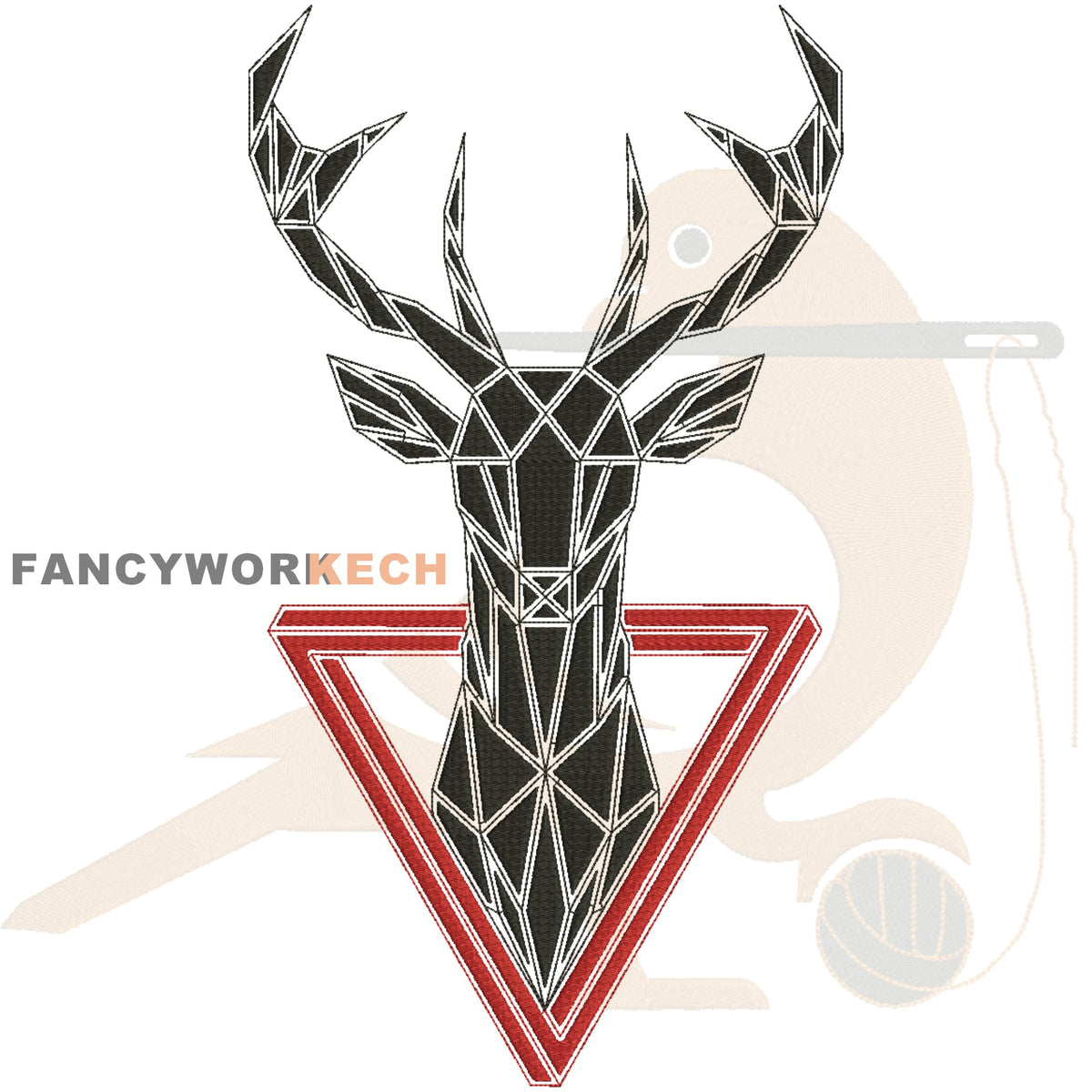 Antelope _ Machine Embroidery Design