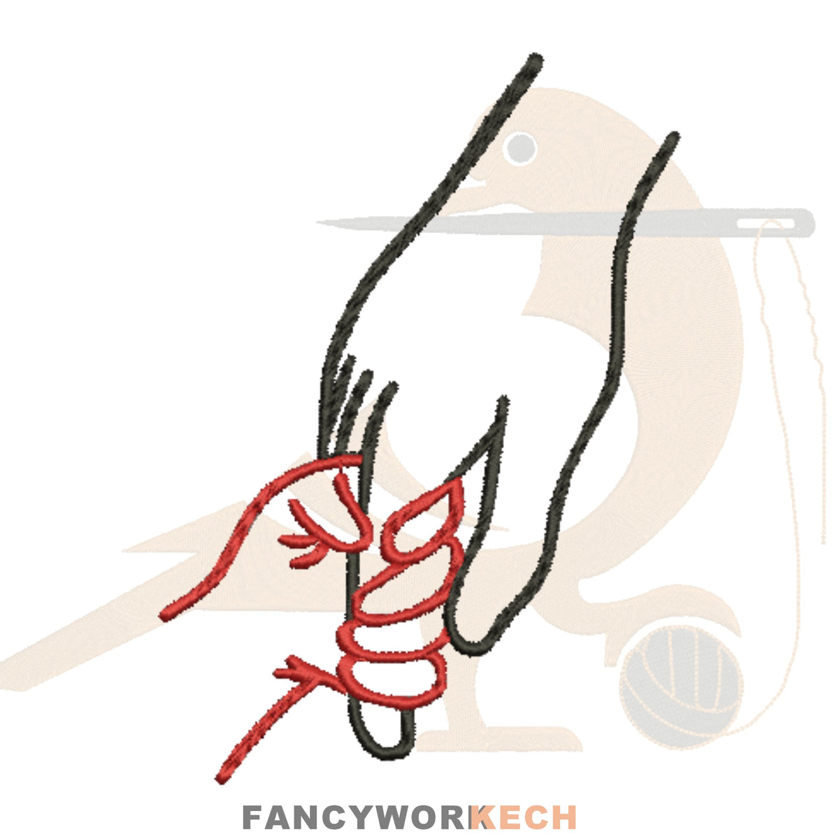 Father And Child Holding Hands _Machine Embroidery Design