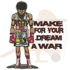 IPPO ~ MAKE FOR YOUR DREAM A WAR _ MACHINE EMBROIDERY DESIGN