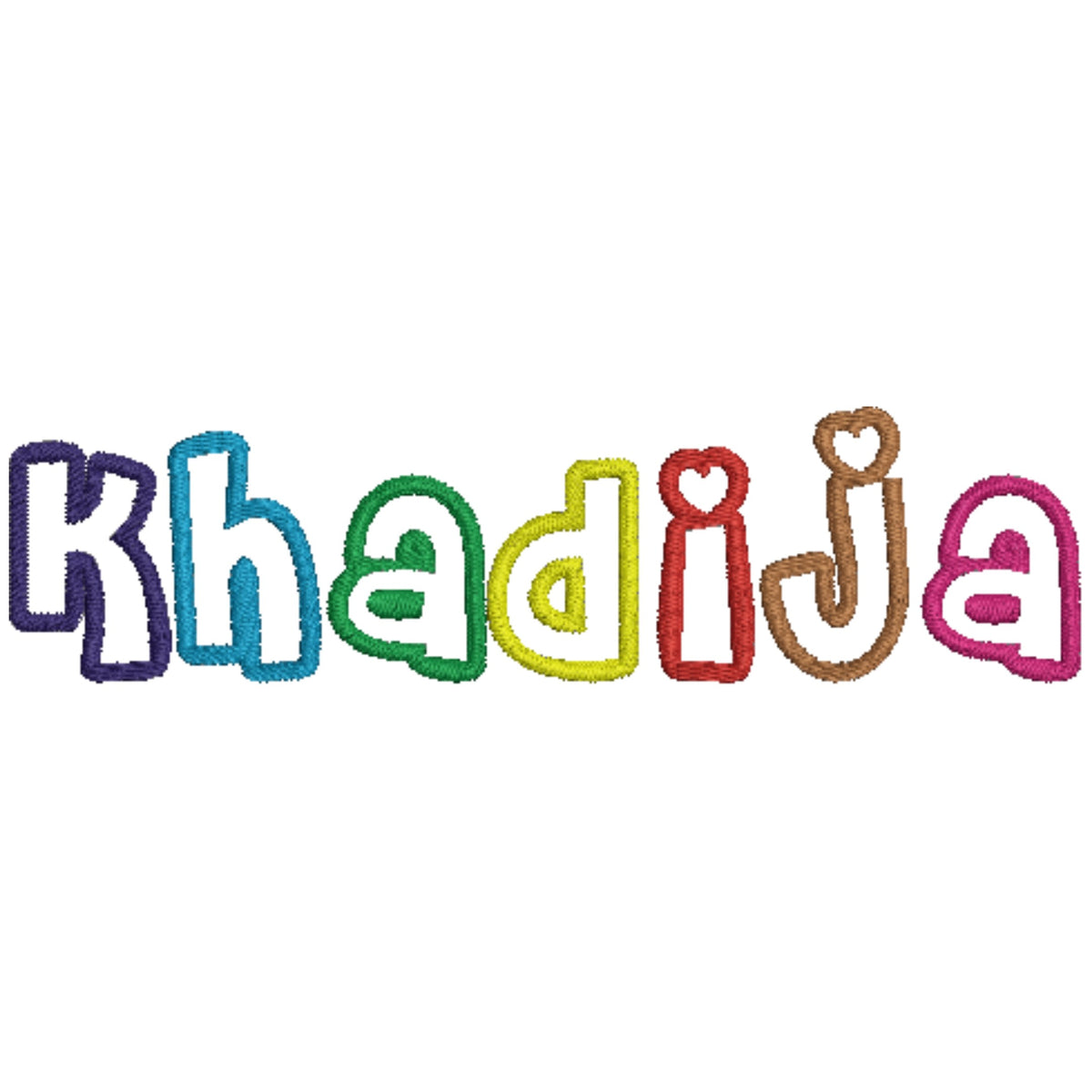 Khadija خديجة _ Machine Embroidery Design