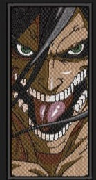 Eren Yeager Attack on Titan _ Machine Embroidery Design