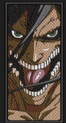 Eren Yeager Attack on Titan _ Machine Embroidery Design