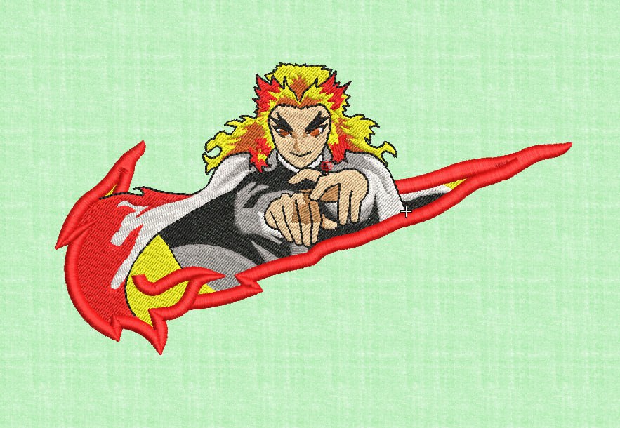 Rengoku _ Machine Embroidery Design