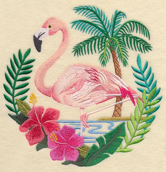 Flamingo _ Machine Embroidery Design