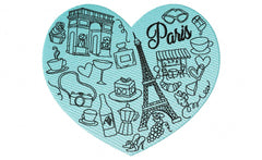 Paris _ Machine Embroidery Design