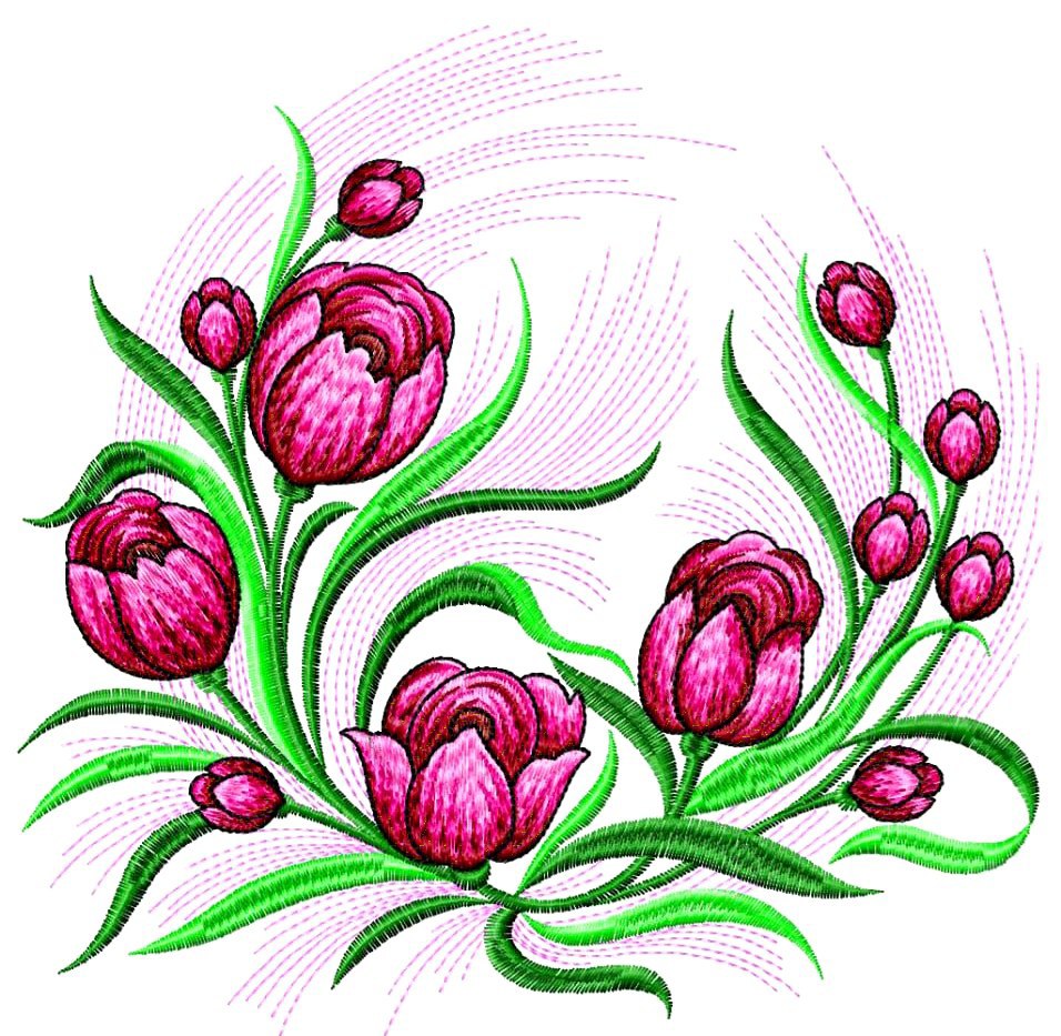 Flowers _ Machine Embroidery Design