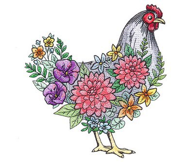 Chicken _ Machine Embroidery Design