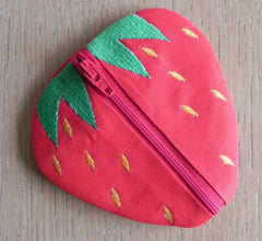 Strawberry Bag _ Machine Embroidery Design