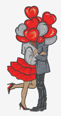 Couple in love _ Machine Embroidery Design