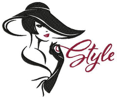 Style Girl _ Machine Embroidery Design _ FancyWorKech