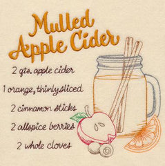 Mulked Apple Cider _ Machine Embroidery Design _ FancyWorKech