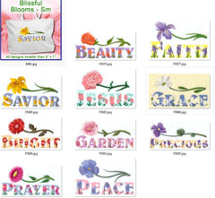 Peace Grace Prayer Precious Garden Bright Jesus Savior Faith Beauty _ Machine Embroidery Design