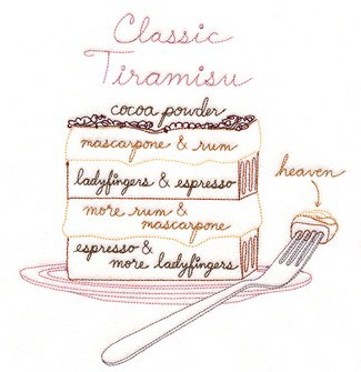 Tiramisu _ Machine Embroidery Design / FancyWorKech