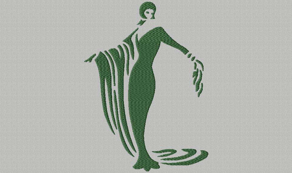 Woman _ Machine Embroidery Design FancyWorKech