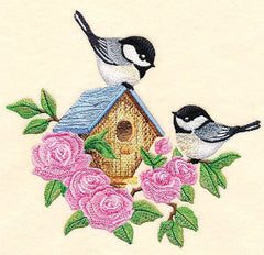 Flowers Birds _ Machine Embroidery Design