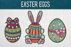 Easter Eggs _ Machine Embroidery Design