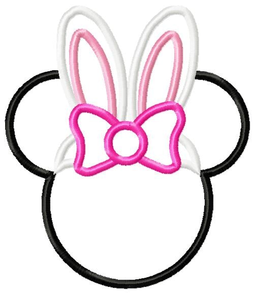 Easter Minnie _ Machine Embroidery Design