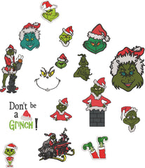 Grinch 16 Design Machine Embroidery