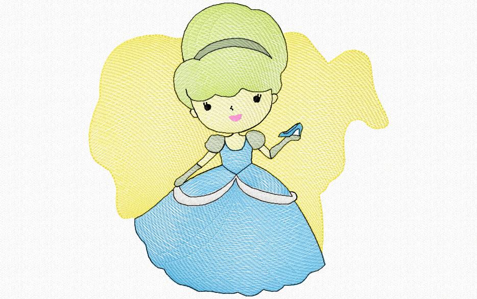 19 Princesses _ Machine Embroidery Design