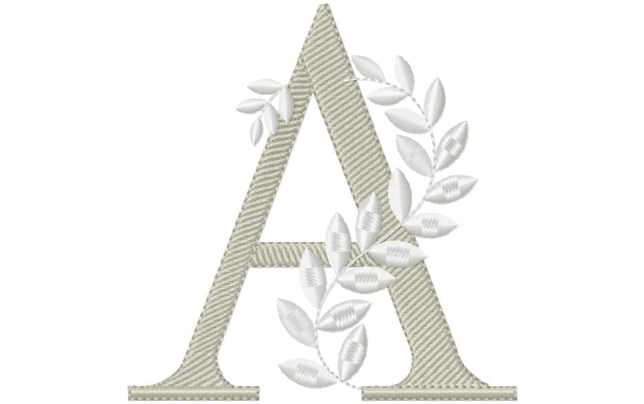 Alphabet 26 letters: A, B, C, D, E, F, G, H, I, J, K, L, M, N, O, P, Q, R, S, T, U, V, W, X, Y, Z. Machine Embroidery Design