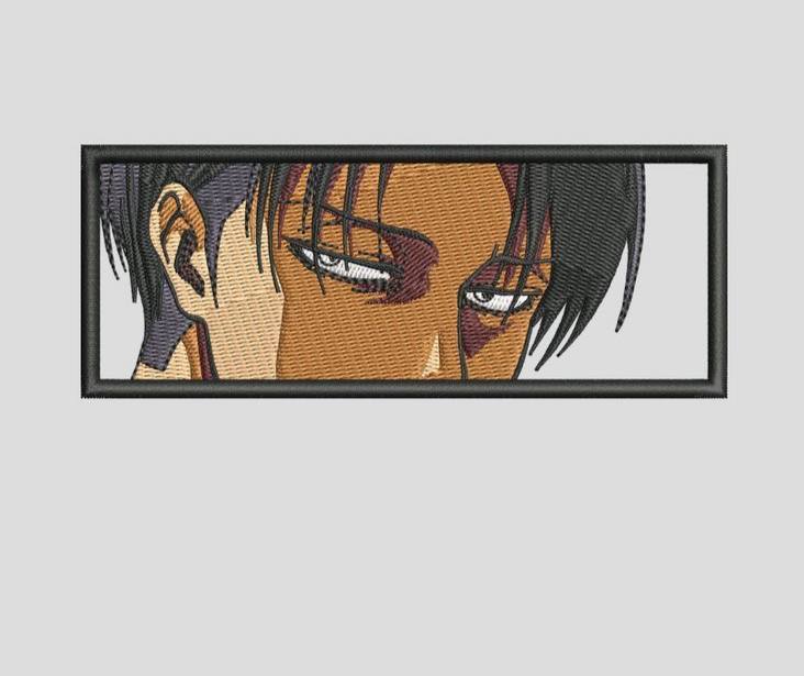 Levi Ackerman Attack on Titan _ Machine Embroidery Design