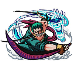 Zoro Roronoa One Piece _ Machine Embroidery Design