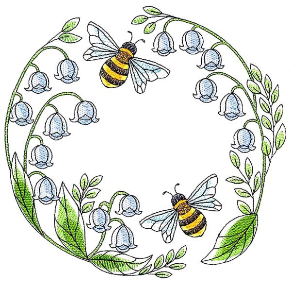 Bees _ Machine Embroidery Design