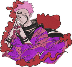 Sukuna Jujutsu Kaisen _ Machine Embroidery Design