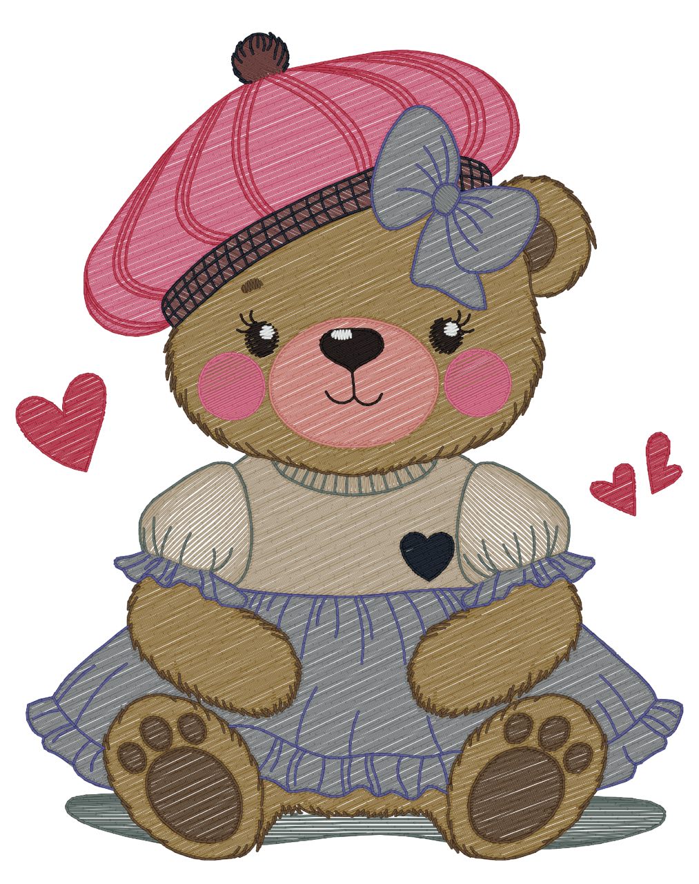 Baby Girl _ Machine Embroidery Design