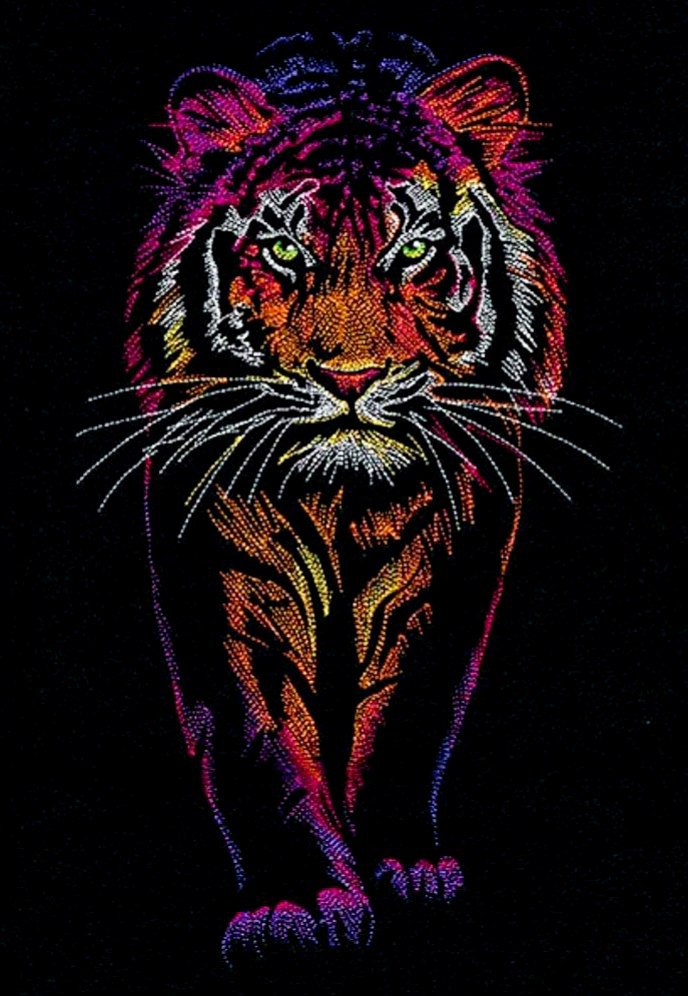 Tiger _ Machine Embroidery Design