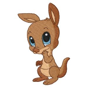 Baby kangaroo _ Machine Embroidery Design