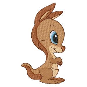 Baby kangaroo _ Machine Embroidery Design