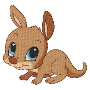 Baby kangaroo _ Machine Embroidery Design