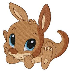 Baby kangaroo _ Machine Embroidery Design