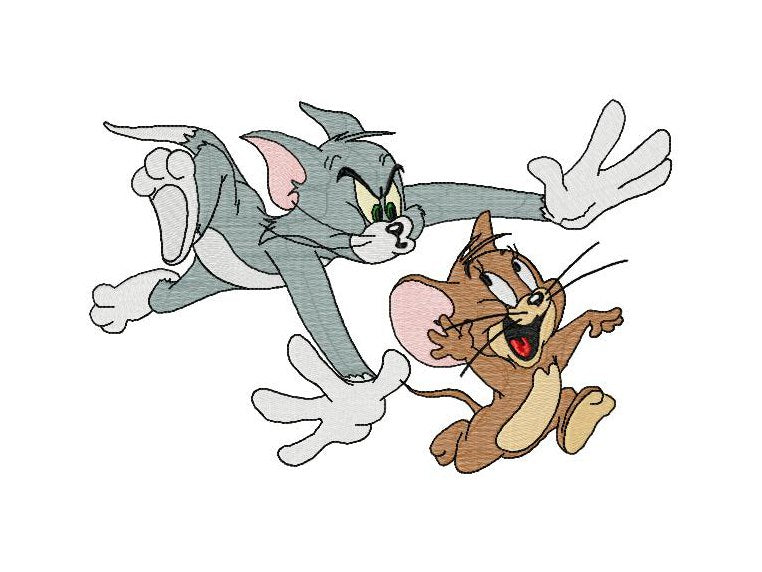 Tom & Jerry _ Machine Embroidery Design