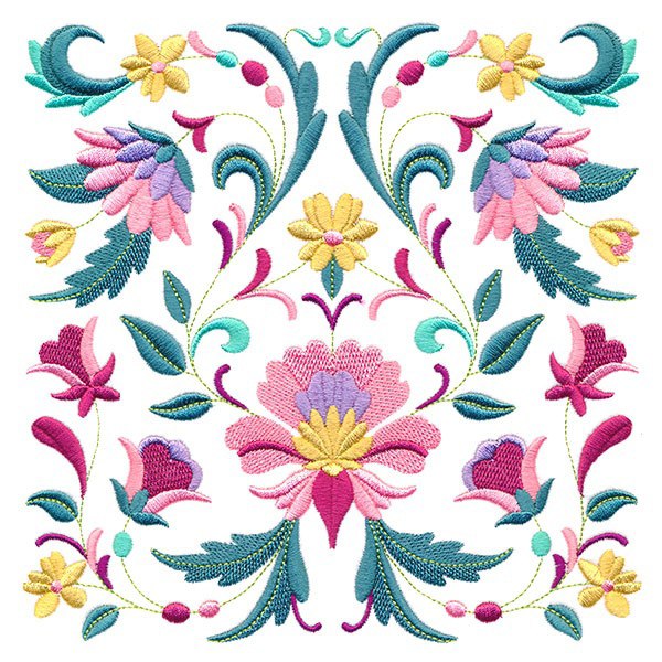 Flowers Machine Embroidery Design