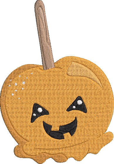 Halloween Candy Apple _ Machine Embroidery Design