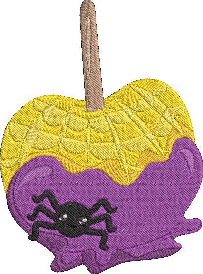 Halloween Candy Apple _ Machine Embroidery Design