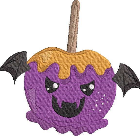 Halloween Candy Apple _ Machine Embroidery Design