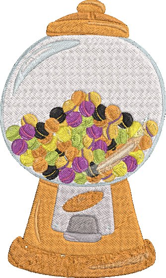 Halloween Candy _ Machine Embroidery Design