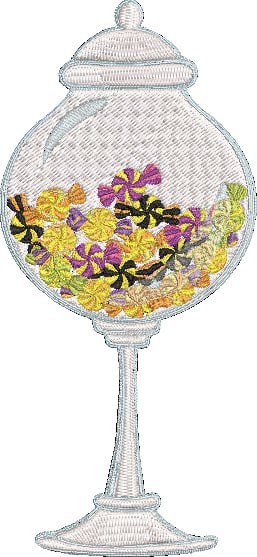 Halloween Candy _ Machine Embroidery Design